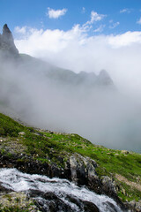 Nature view from the Avusor Plateau and its wonderful lake at the summit of the Kackar Mountains..