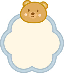 Cute Bear Label Tag