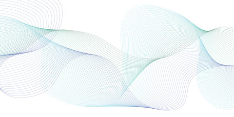 Vector abstract flowing wavy lines. Digital motion element for modern design. Vector illustration, flat, clip art