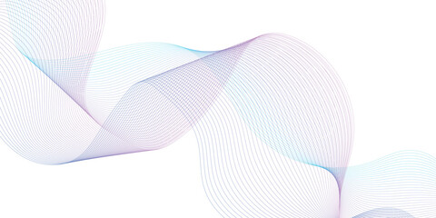 Dynamic blue line wave isolated on transparent background. Abstract sound visualization data.
