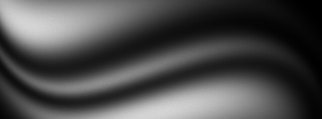 Modern black and white gradient background with monochrome grainy noise texture and abstract grunge poster cover
