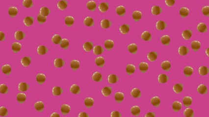 popcorn kernels on pink background 