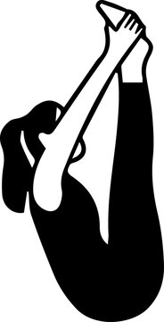 Supine Bound Angle Pose (Supta Baddha Konasana Variation)