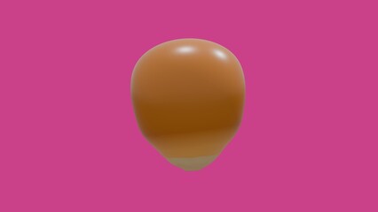 popcorn kernel on pink background