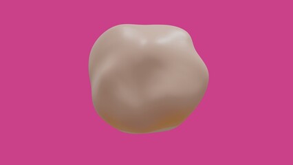 popcorn kernel on pink background