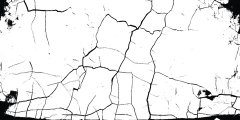 old wall background crack vector, grunge texture. crack on the wall with broken pieces.