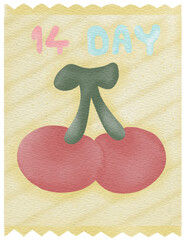 Illustration for Valentine's Day The Day of Love Envelope Heart Letters and Key Romance Graphic