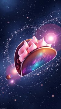 Chocolate Nebula Stars Fantasy
