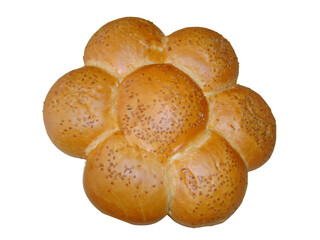 Bread making in the oven and bread types
