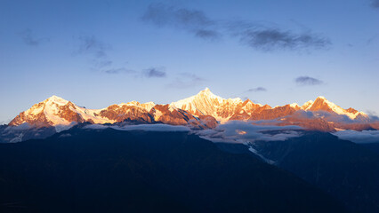 The Meili Snow Mountains — Sacred Mountain Range in Yunnan, China.