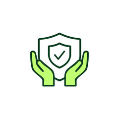 Simple black check mark inside a white circle isolated on transparent background