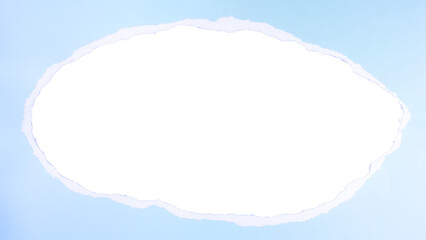 Greeting card, festive abstract texture postcard template frame, cut out - pastel mint green torn paper book sheet for scrapbooking, isolated on empty transparent or white background png