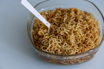 instant noodles in bowl