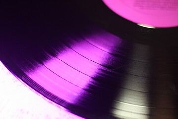 Old vinyl disc record retro style 