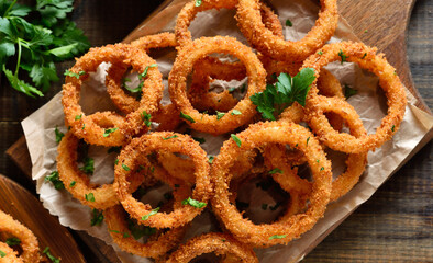 Homemade onion rings