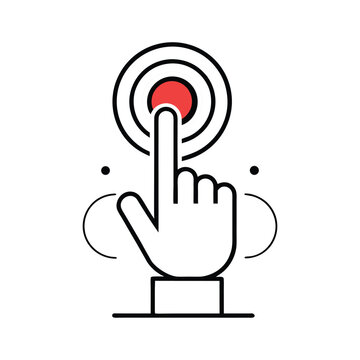Pinger press start button icon