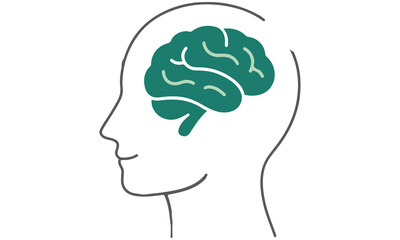 Mental Health Awareness Vector Set – Mind, Brain, and Wellness Care Illustration .