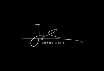 JJ letter beauty cursive handwriting logo. vector logo| abstract logo| minimalist logo| brand identity| calligraphy design.