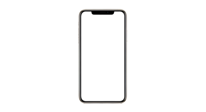 Modern Smartphone with Black Screen on Black Background