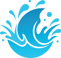 abstract blue wave