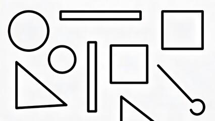 Minimal Geometric Shapes &ndash; Elegant Modern Abstract Background Design
