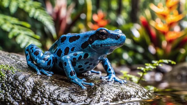 frog on a leaf