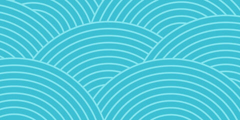 abstract sea blue round waves background