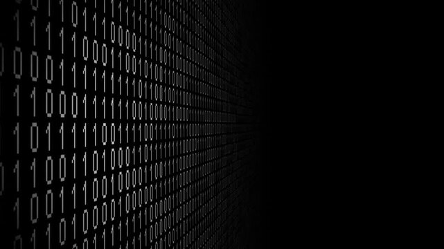 Abstract background with binary code concept