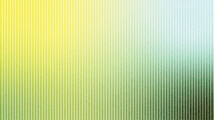 Obraz premium Pale Yellow-to-Mint Ribbed Glass Gradient with Soft Bokeh (Vertical Stripes)