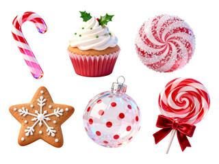 Festive holiday treats and decorations perfect for Christmas celebrations and seasonal marketing campaigns