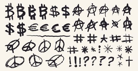 Symbol-filled grunge