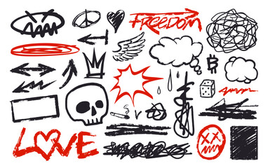 Creative grunge markers