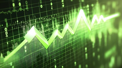 Naklejka premium Corporate profit increase idea high resolution picture