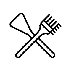 Vector illustration of a hairbrush