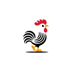 Stylized rooster logo