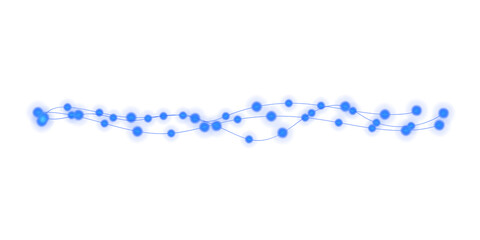 Warm Christmas String Lights Transparent Blue Glow Decoration
