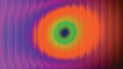 Vivid Abstract Gradient Background Purple Orange Green Circular Light Art Design