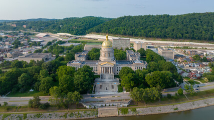 Aerial View of West Virginia State Capitol, Charleston