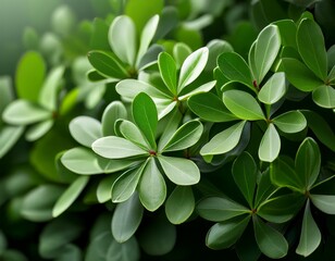 the evergreen foliage of shamrock inkberry ilex glabra shamrock