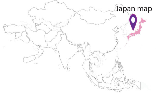 Japan vector map
