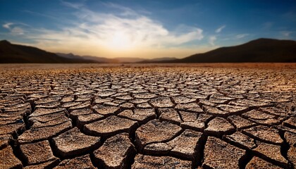 dry cracked earth