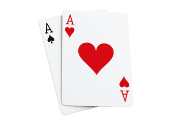 realistic ace of hearts playing card with vibrant heart symbol, perfect stock image style,