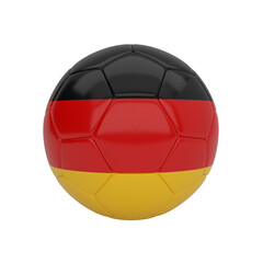 Germany soccer ball, a symbolic 3D render of football heritage and national pride