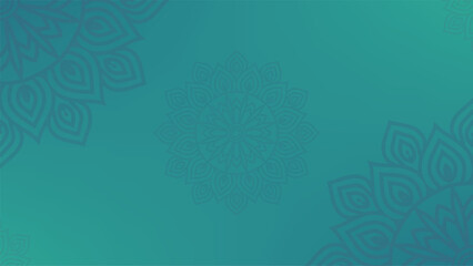 Round mandala on colorfull gradient background. Translucent mesh pattern in the form of a mandala. Mandala with floral patterns. Pastel Yoga template. Gradient background with round mandala