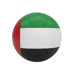 United Arab Emirates soccer ball, a symbolic 3D render representing Middle Eastern sports