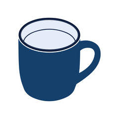 Cup of milk isolated on transparent background