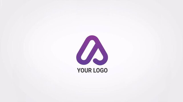 Abstract 3d reveal of a blue and pink color combined logo intro animation, perfect for digital identity presentations, logo stings, and branding videos, tv serial, movie, news.  