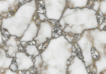 White Marble Texture with Gold Veins Natural Stone Background Pattern