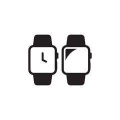 Smartwatch Display Silhouette Set