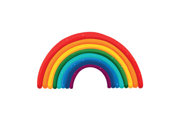 Bright rainbow arch showcasing vibrant colors for creative use